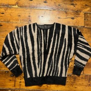 Zebra Print Women's Sweater